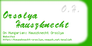orsolya hauszknecht business card